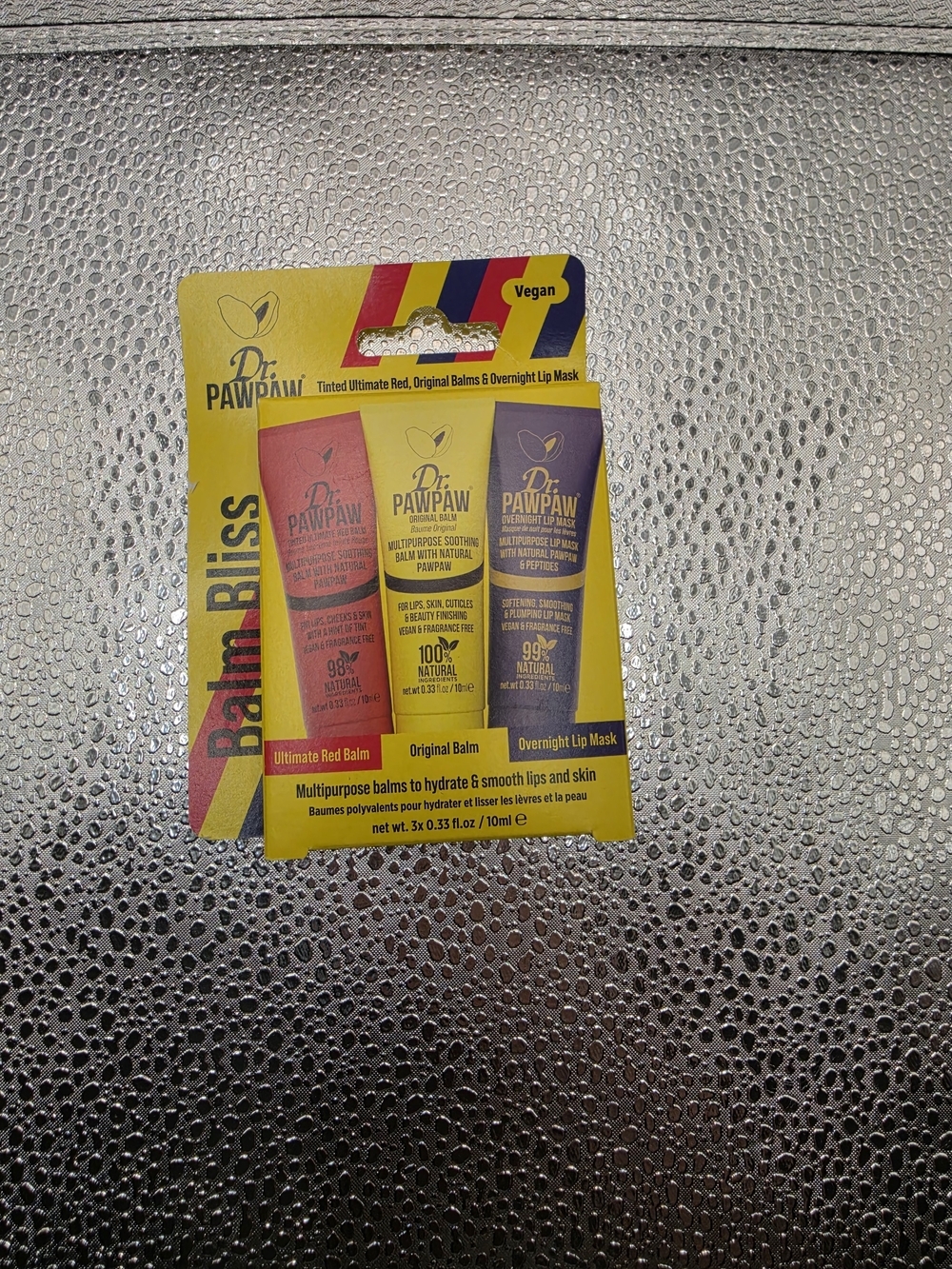 Balm Bliss Trio - Red, Cream & Purple Lip Balms